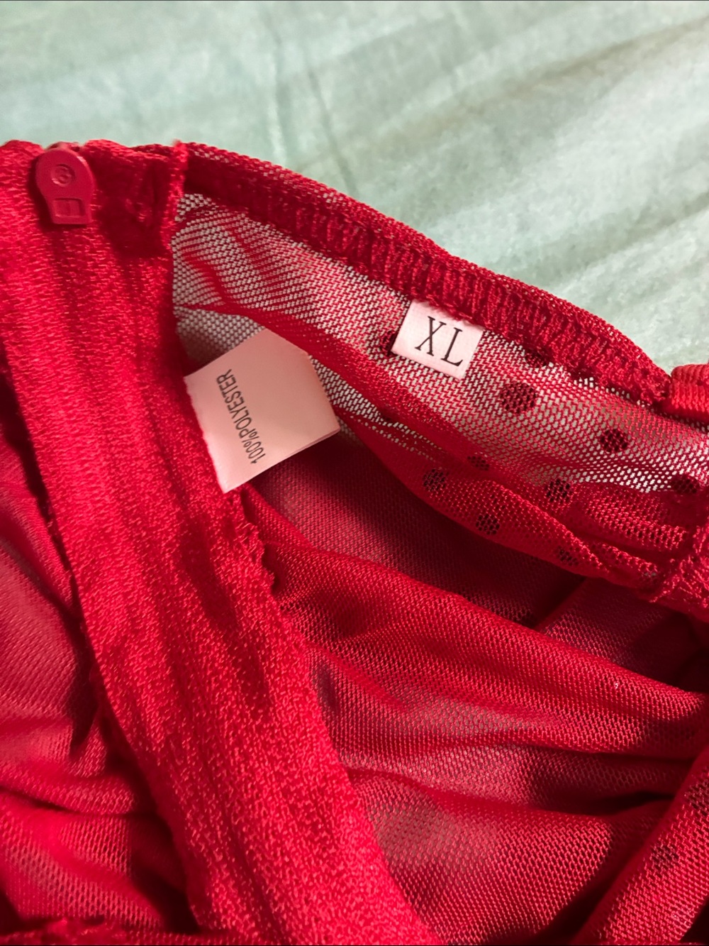 Red Rhinestone Skirt Set - Picture 3 of 4